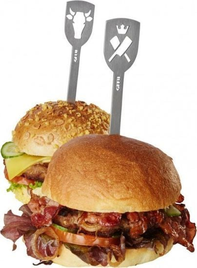 Shkopinj hamburgeri Gefu TORRO, set 2 copë, çelik inox, 19 cm