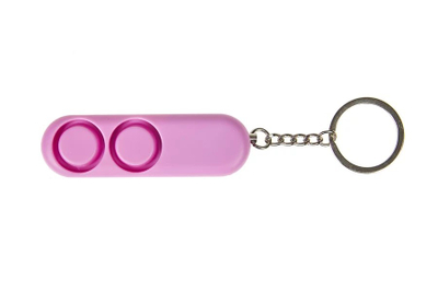 Alarm personal GUARD Piranha YC-001-PI, 130dB, me dritë LED, rozë