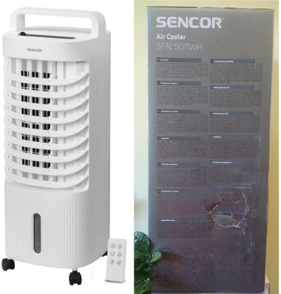 Ftohës ajri Sencor SFN 5011WH, 3 në 1, depozitë uji 3L, i bardhë