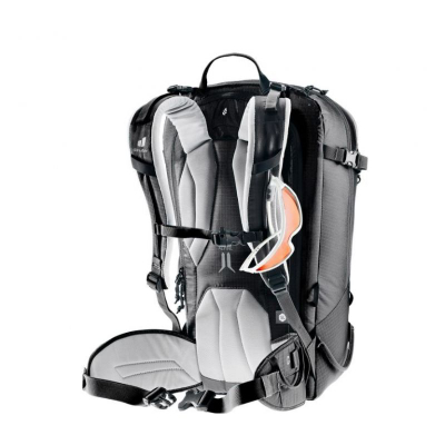 Çantë shpine skish Deuter Freerider 28 SL W, 28L, për goca, e zezë