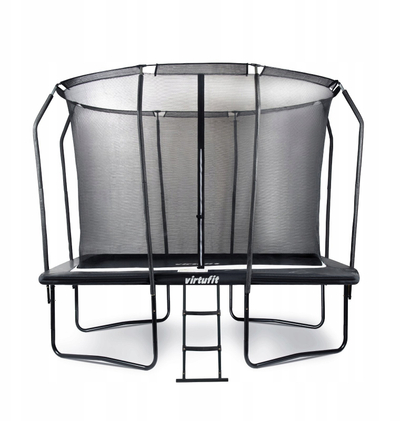 Trampolinë oborri VirtuFit Premium, drejtkëndëshe 183 x 274 cm, me rrjetë sigurie, e zezë