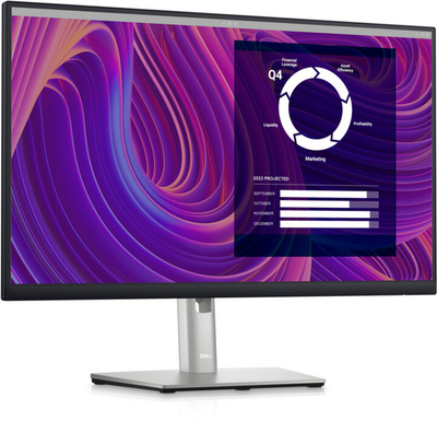 Monitor Dell P2423D - LED, 23.8", QHD, i zi / argjendtë