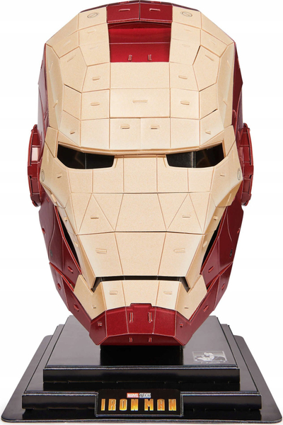 Puzzle 4D Puzzles Marvel Iron Man кацига, 96 парчиња, со постојка, декор за маса