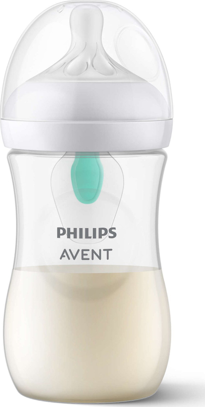 Biberon Philips Avent Responsive AirFree SCY673/01, 260 ml, pa BPA, transparent