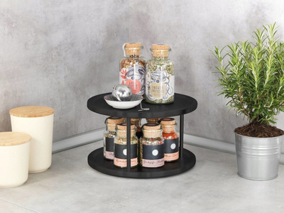 Organizues rrotullues Wenko Duo Lazy Susan, 26.5 cm, metal, i zi