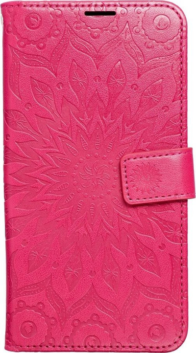 Kabull telefon Mezzo Book për Xiaomi Redmi Note 12S, me portofol, me mandala, ngjyrë magenta