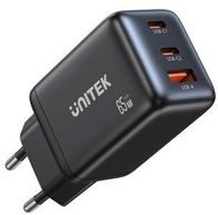 Karikues muri Unitek GaN, 65W, 2x USB C PD 3.0, USB A, i zi