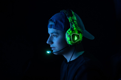 Kufje Surefire Skirmish, për gaming, jeshile
