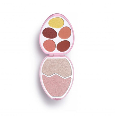 Paletë hijesh për sy dhe shkëlqyes Revolution Easter Egg Flamingo 5 x 2.5 g + 2 x 4.2 g