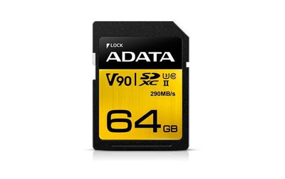 Мемориска картичка ADATA Premier One SDXC, 64GB, Class 10 UHS II U3 V90