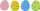 Stickers shkumë Titanum Easter Eggs, 24 copë, forma vezë Pashke, shumëngjyrëshe