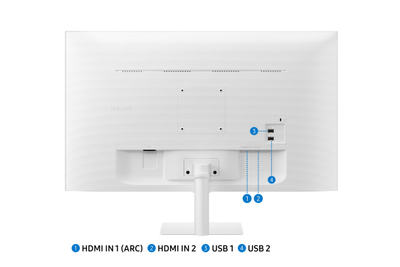 Monitor Samsung M50C, 27\", VA, FHD, i bardhë