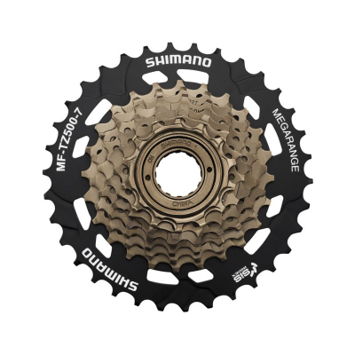 Kasetë biçiklete Shimano Tourney MF TZ500, 7 marshe, 14-34T, bronz