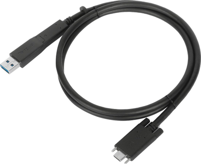 Kabllo Targus ACC1133GLX, USB C në USB C me vidë, USB A tether, 1m, e zezë