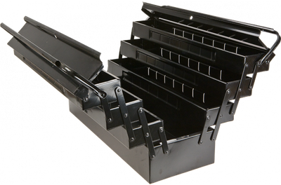 Kuti veglash Topex, metal, 53 x 20 x 27.2 cm, e zezë