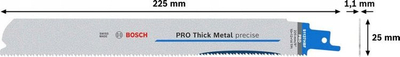 Set fletësh sharre sabre Bosch Pro S1137HBF, për hekur të trashë, 5 copë
