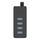 Hub USB Orico, 4 porta USB 3.0, kabllo i integruar, i zi