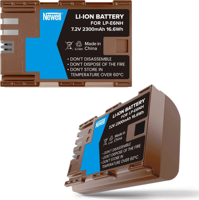 Bateri kamerë Newell LP-E6NH, 2300mAh, karikim USB-C, gri