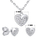 Set bizhuterie Silvego Silver LOVE, argjend 925, gurë kubik zirkon, ngjyrë argjendi