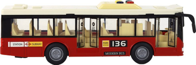 Lodër autobus Leantoys Red City, me bateri, shkallë 1:16, i kuq