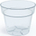 Set me vazo plastike Kvtin PLANTI, 12.4 cm, transparente, 10 copa