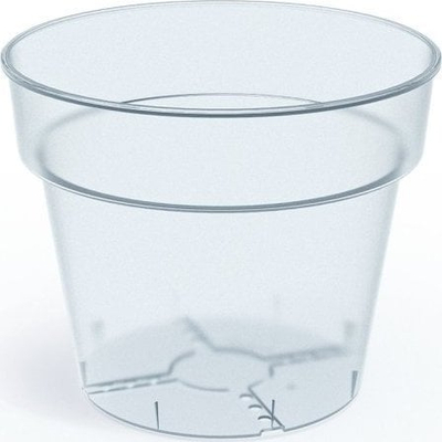 Set me vazo plastike Kvtin PLANTI, 12.4 cm, transparente, 10 copa