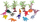 Set figurina dinosauri Wild Republic Bucket Mini Dino, 18 copë, shumëngjyrëshe