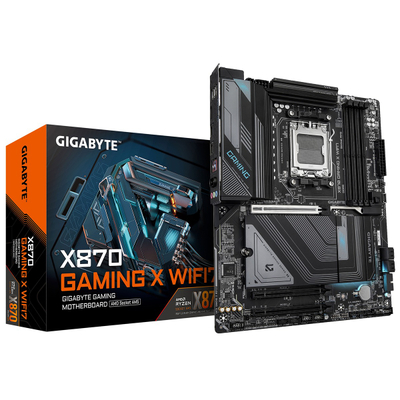 Pllakë amë Gigabyte X870 GAMING X WIFI7, ATX, AM5, DDR5, Wi-Fi 7, e zezë