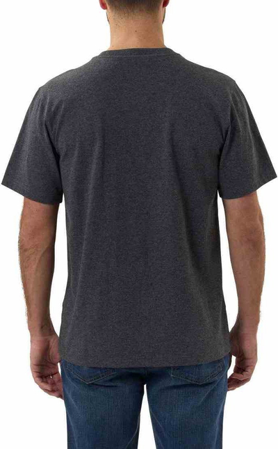 Bluzë Carhartt Dearborn Relaxed Logo, pambuk, për meshkuj, gri e errët XS