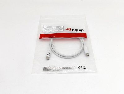 Kabllo USB C në C Equip 128361, USB 3.2 Gen 1, 60W PD, 1m, e bardhë