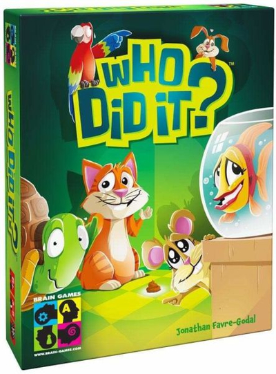 Lojë tavoline Brain Games Who Did It, me letra, për familje, shumëngjyrëshe