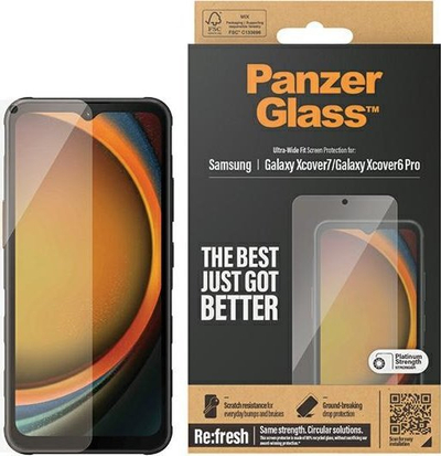 Mbrojtëse ekrani PanzerGlass për Samsung Galaxy Xcover 6 Pro dhe Xcover 7, xham i fortë transparent