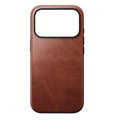 Këllëf telefoni Nomad Modern Leather Case për iPhone 17 Pro, lëkurë Horween, ngjyrë kafe
