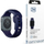 Rrip silikoni 3mk për Apple Watch, hipoalergjik, i zi