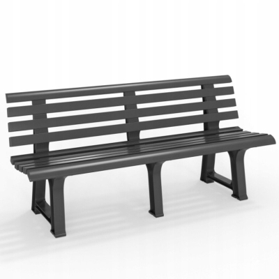 Stol kopshti Olimpia, 150x53x77cm, polipropilen, gri