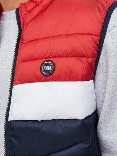 Jelek Jack&Jones 12211790 Navy Blazer Detail:TRUE RED BLOCKING