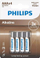 Bateri alkaline Philips AAA LR03, 1.5V, pako me 4 copë