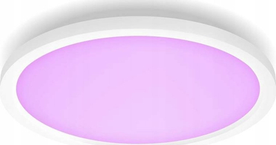 Panel LED Philips Hue White & Color Ambiance Surimu, i rrumbullakët, Bluetooth, i bardhë