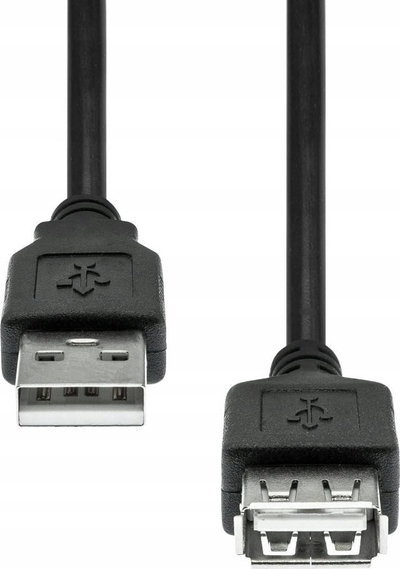 Kabllo zgjatues USB ProXtend USB 2.0, USB-A mashkull në USB-A femër, i zi