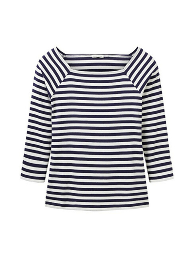 Bluzë Tom Tailor Regular Fit, e bardhë / zezë