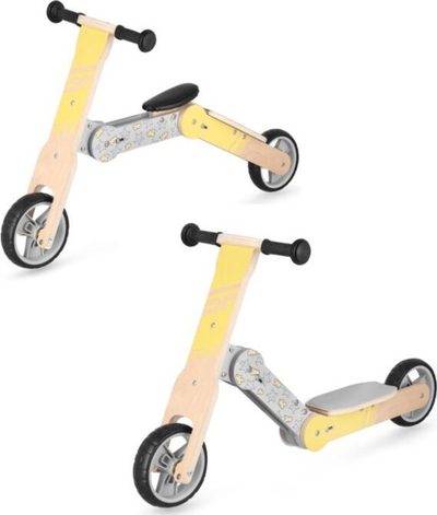 Trotinet balancues Spokey DR YL, 2 në 1, dru panje, beige