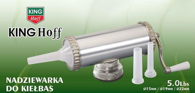 Mbushës salsiçesh Sausage Stuffer EH-6911 EB-3191, 2.5kg, manual, argjendtë