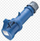 Prizë industriale MENNEKES ProTOP, 16A 230V, 2P+PE IP44, blu