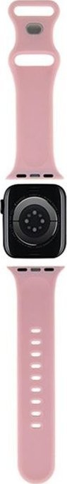Ремче Hello Kitty за Apple Watch, 38/40/41mm, течен силикон, розова