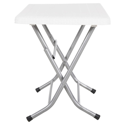 Tavolinë e jashtme palosshme Conny 114x64x74Hcm (HM6146.03), bardhë