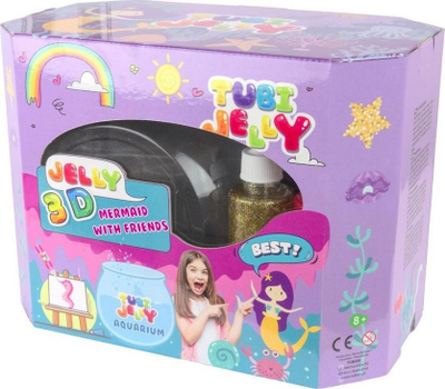 Lodër Tuban Tubi Jelly Set Aquariumi i Madh Mermaid, 8 Ngjyra,