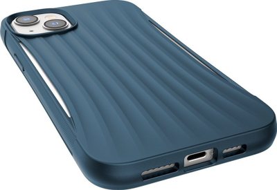 Këllëf telefoni Raptic Clutch Case për iPhone 14 Plus, MagSafe, mbrojtëse back cover, blu
