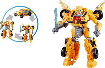 Lodër figurë aksioni Transformers Bumblebee Beast-Mode, 25 cm, që shndërrohet, e verdhë
