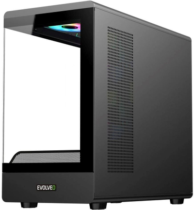 Kase Mini Tower EVOLVEO Ursus, mATX mITX, 6x ARGB 120mm, xham i tejdukshëm