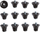 Set kunjash Adidas, 8x13mm + 4x16mm